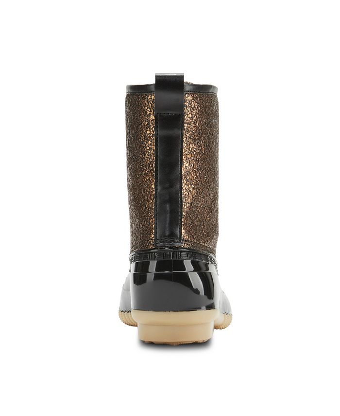 olivia miller womens duck boots flat heel