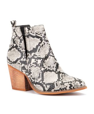 snakeskin booties macys