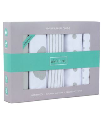 Ely's & Co. Water Resistant Jersey Cotton Burp Reversible Cloths 5 Pack
