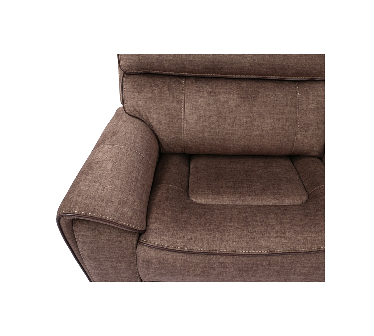 Hutchenson 7-Pc. Fabric Sectional with 3 Power Recliners, Power Headrests and 2 Consoles with Usb