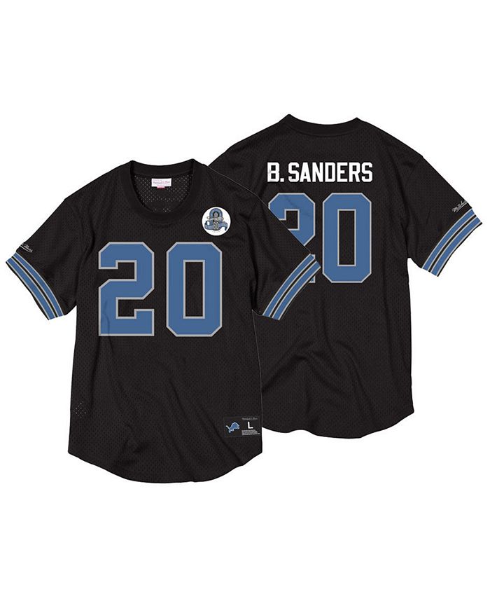 Mitchell & Ness Men's Barry Sanders Detroit Lions Name & Number Mesh  Crewneck Top - Macy's