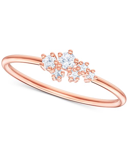 Swarovski Penelope Cruz Moonsun Rose Gold Tone Crystal Cluster