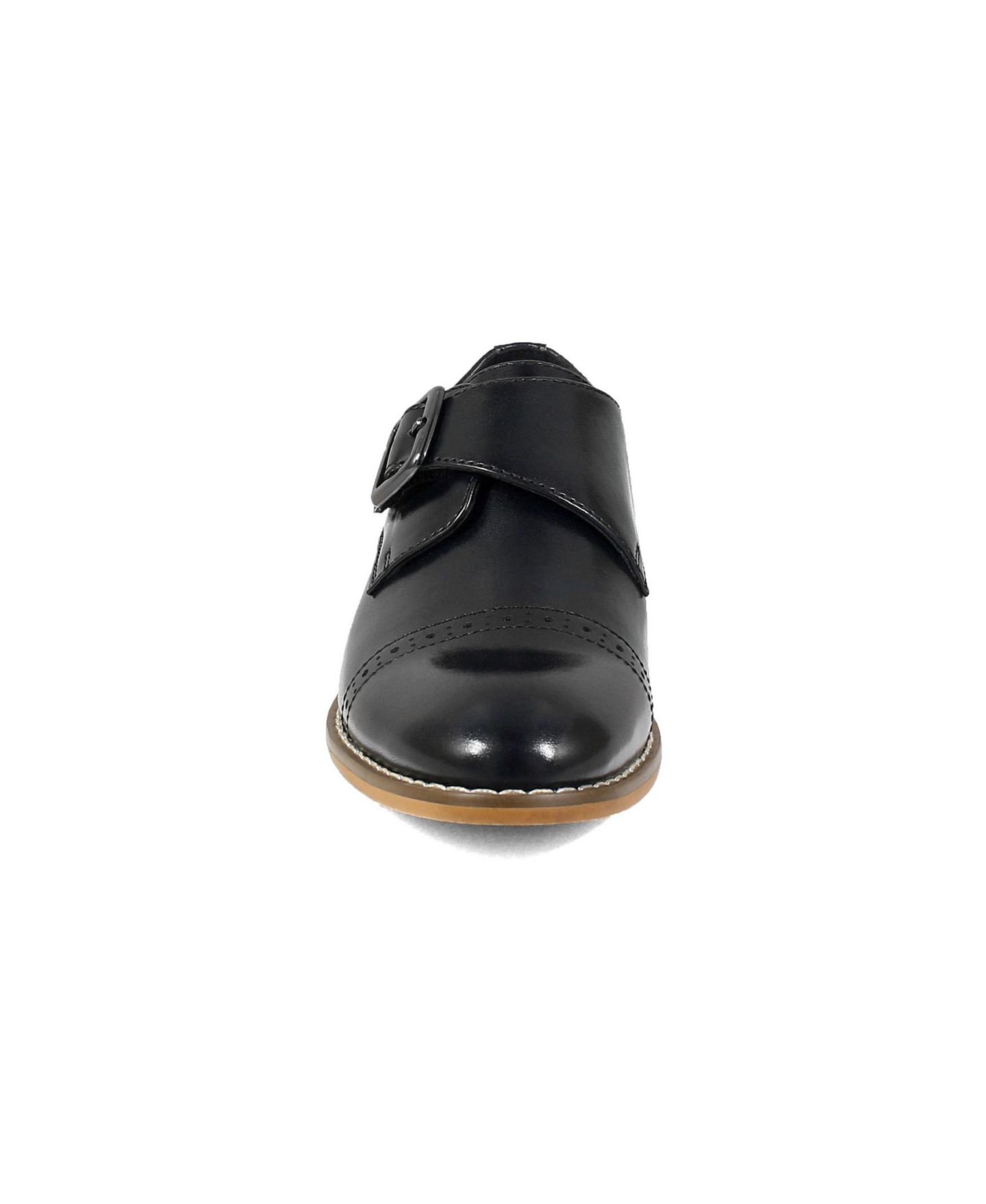 Туфли Stacy Adams Desmond Cap Toe Monk Strap Shoe для мальчиков, цвет: Чёрный — фото 2