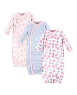 Touched By Nature Baby Girl Kimono Gowns Set of 3