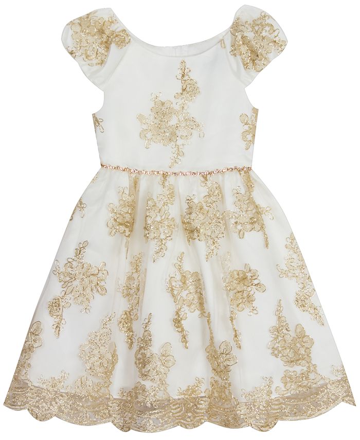 Rare Editions Toddler Girls Scalloped Embroidered Dress Macy's