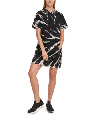 DKNY - Tie-Dyed Hoodie Sneaker Dress