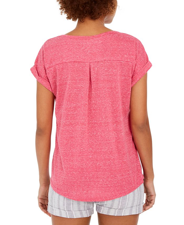 Style & Co Heart Graphic Top, Created for Macy's & Reviews - Tops ...