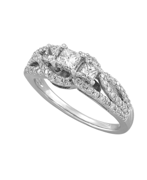 image of Diamond (1 ct. t.w.) Engagement Ring in 14K White Gold