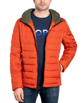 orange bubble coat mens