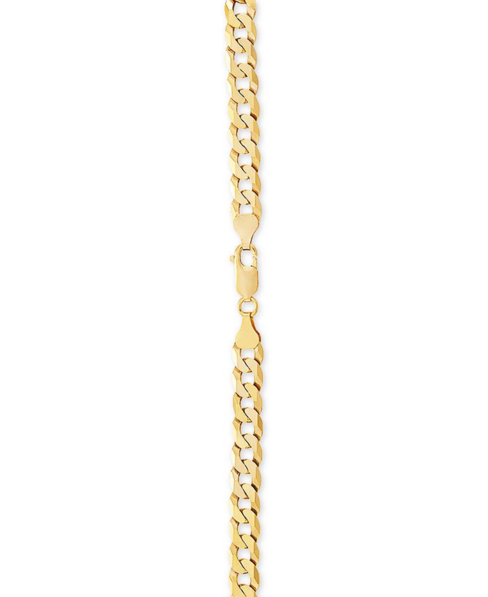 Macy's Curb Link 24" Chain Necklace (7mm) in 18k GoldPlated Sterling