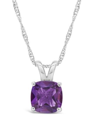 Sky Blue Topaz (2-3/4 ct. t.w.) Pendant Necklace in Sterling Silver. Also Available in Rose Quartz,  and Amethyst