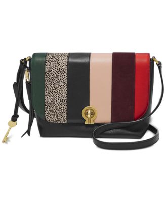 fossil maya flap crossbody