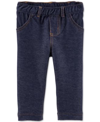 Carter's - Baby Girls Knit Denim Jeggings