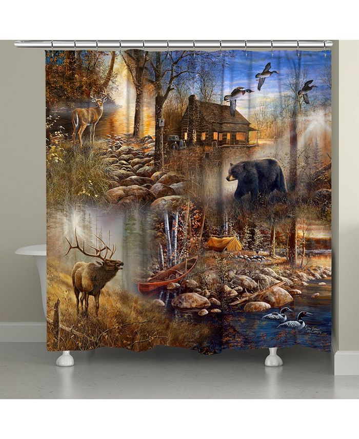 Laural Home Forest Collage Shower Curtain - Macy's