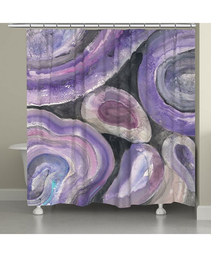 Laural Home - Purple Geode Shower Curtain