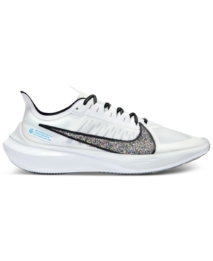 Nike Men's Zoom Gravity Running Sneakers From Finish Line In White/multi-color-pure Pl