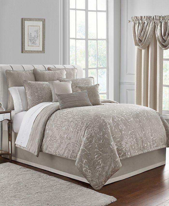 Waterford Arianna Reversible California King 4 Piece Comforter Set Macy's