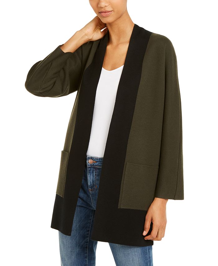 Eileen Fisher Colorblocked Kimono Cardigan Macy s