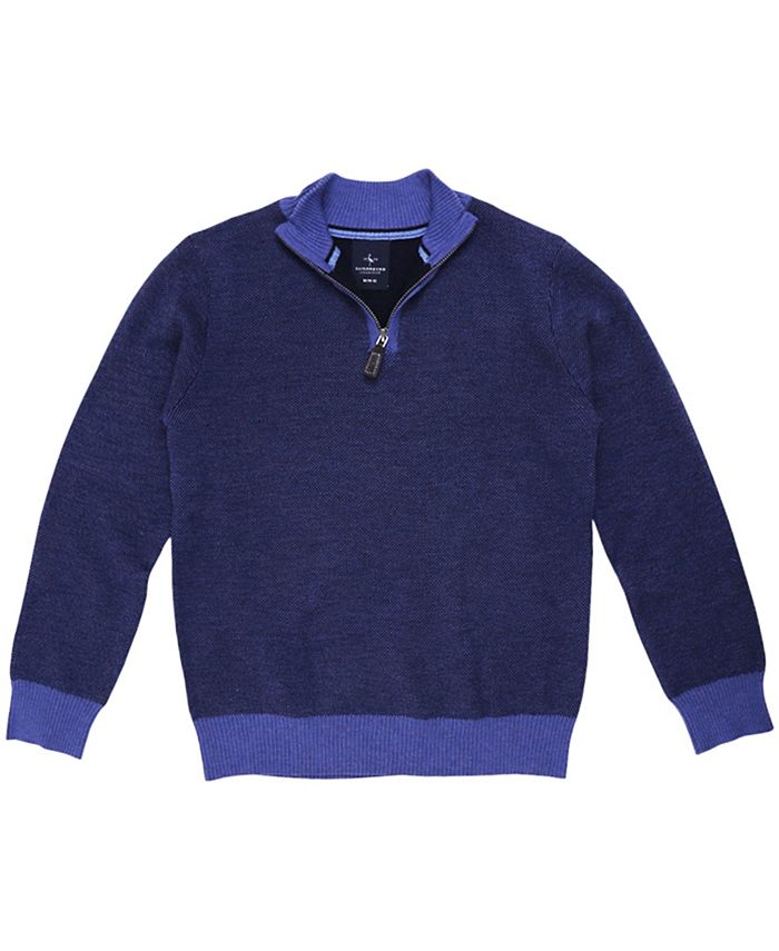 TailorByrd Big Boys Birdseye Quarter-Zip Sweater & Reviews - Sweaters ...