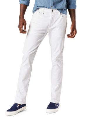 Dockers - Men's Jean-Cut Slim-Straight Fit Supreme Flex&trade; 4-Way Stretch Bright White Twill Pants