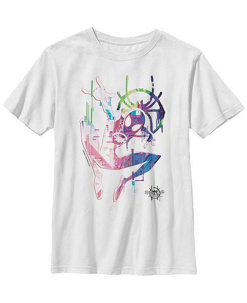 Fifth Sun Marvel Big Boys Spiderverse Watercolor Spidey Pose