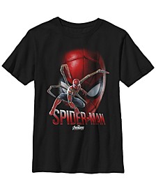 Marvel Big Boy's Infinity War Spider-Man Game Face Short Sleeve T-Shirt