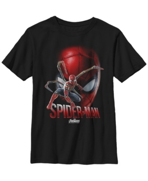 Fifth Sun Marvel Big Boy's Infinity War Spider-Man Game Face Short Sleeve T-Shirt