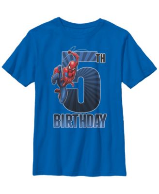 spiderman 5th birthday shirt