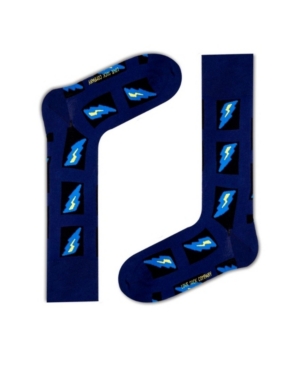 Organic Cotton Men's Dress Socks - Lightning