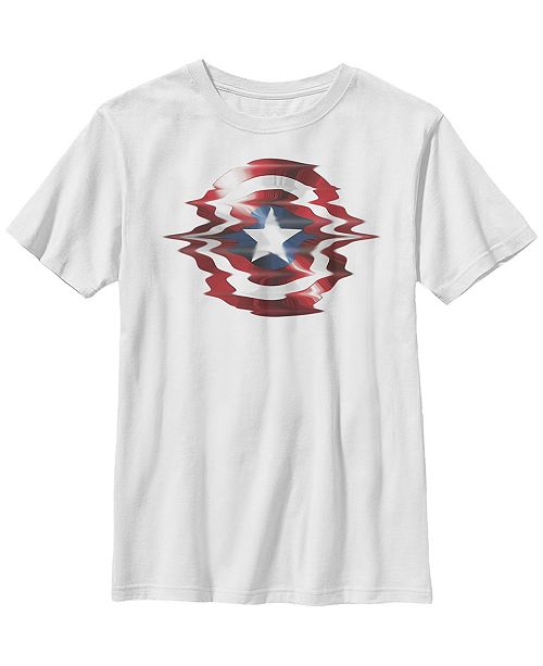Fifth Sun Marvel Big Boy S Captain America Shield Glitch Short