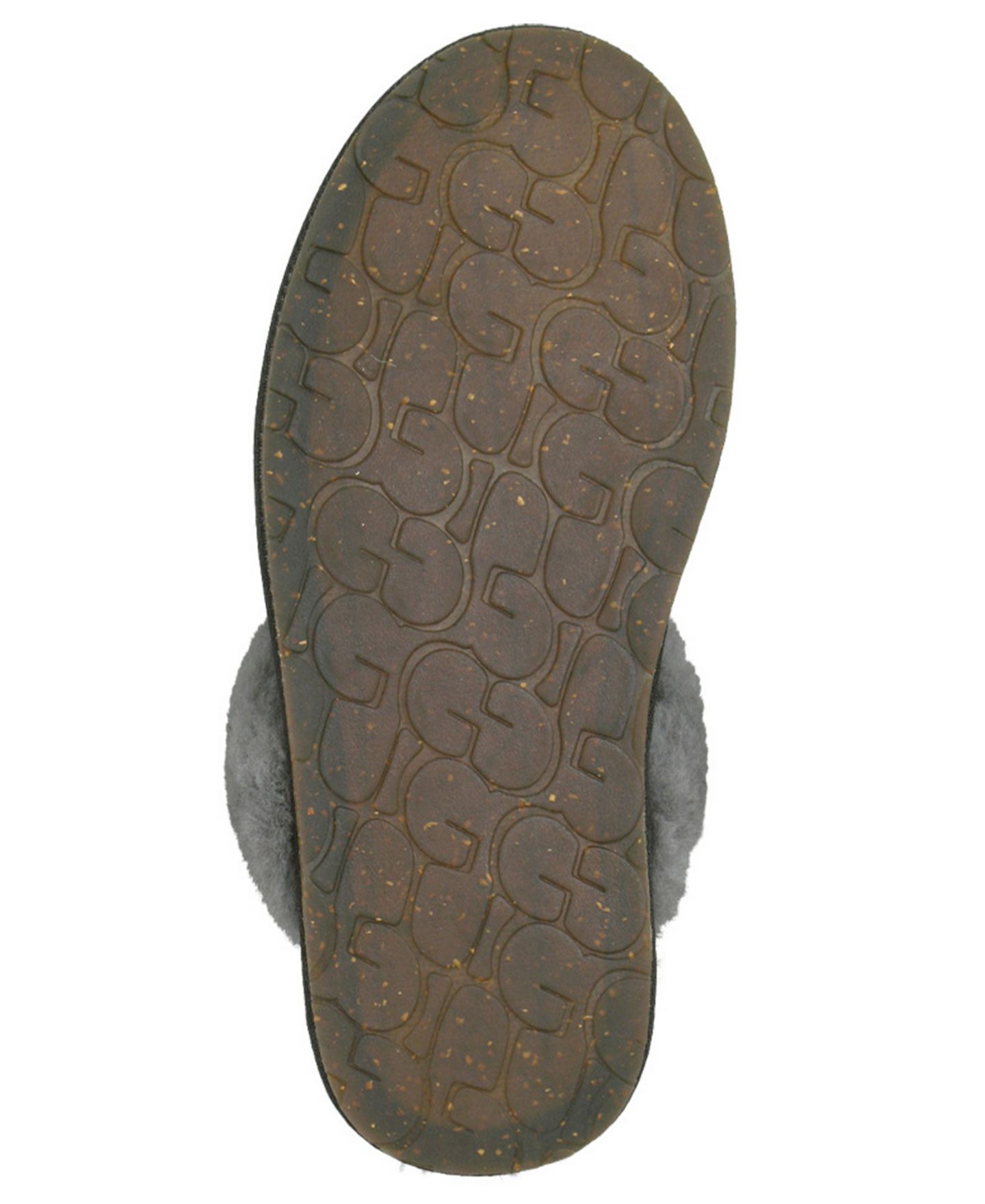 Женские тапочки UGG® Scuffette II Slip On Slippers, цвет: Чёрный / Серый — фото 9