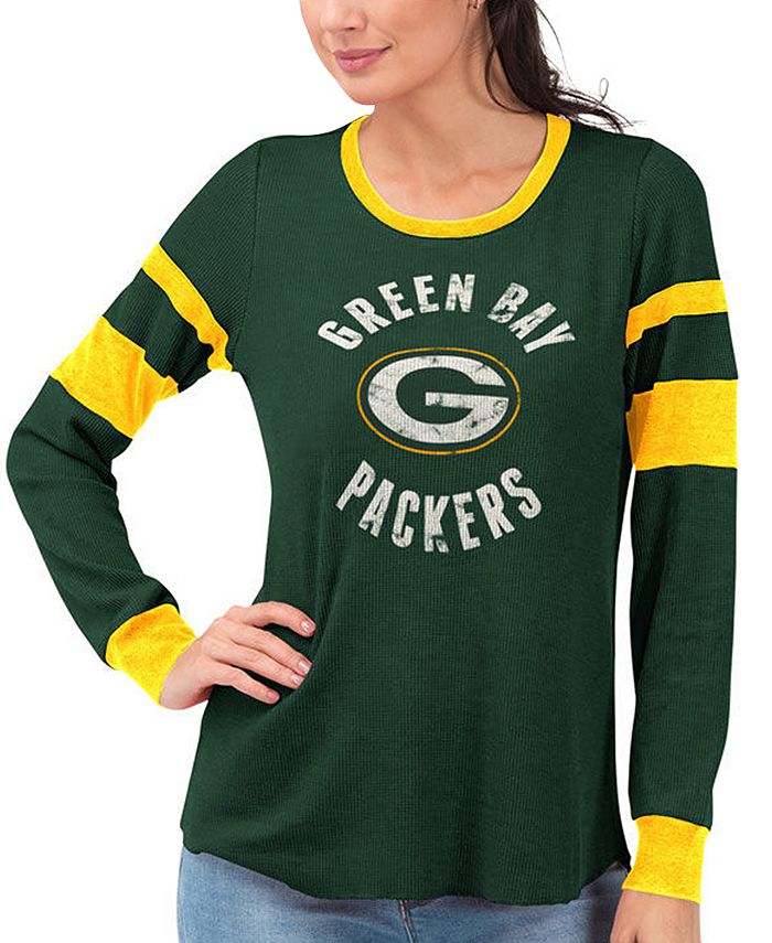 Touch by Alyssa Milano Women's Green Bay Packers Stadium Thermal Top -  Macy's