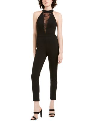 bebe lace jumpsuit