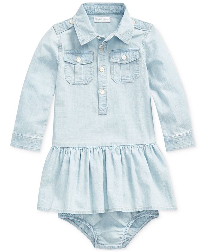 Polo Ralph Lauren Baby Girls Chambray Dress Macy's