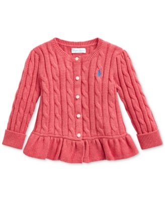 ralph lauren baby cable knit sweater