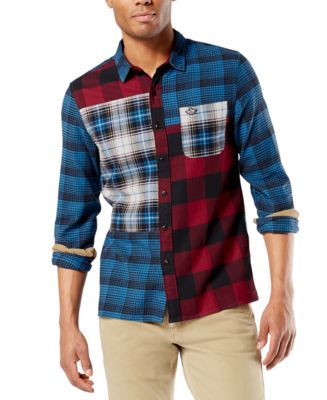 Dockers Men's All Season Tech Flannel Shirt, Created for Macy's - Macy's