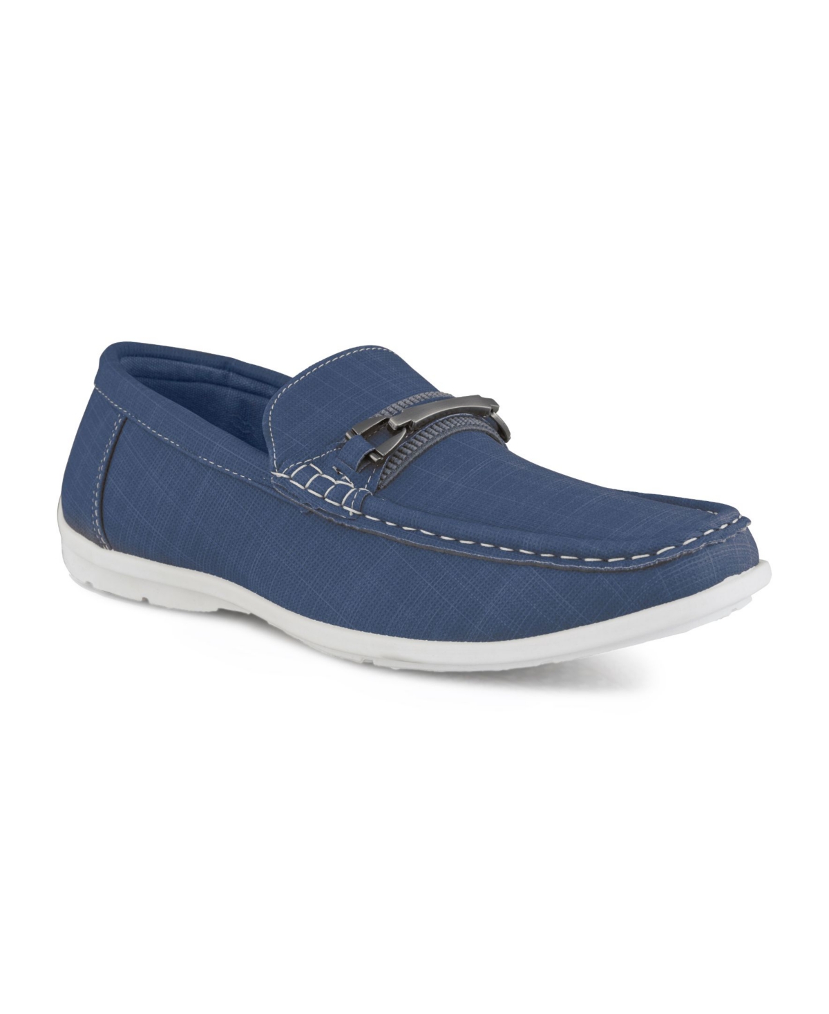 Akademiks Men's Moccasin Loafers In Navy