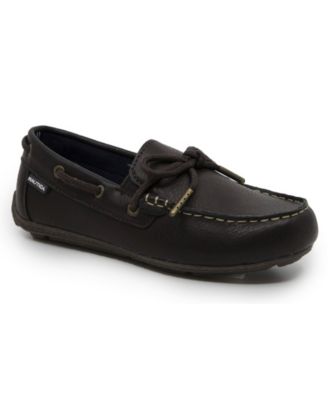 boys black boat shoes
