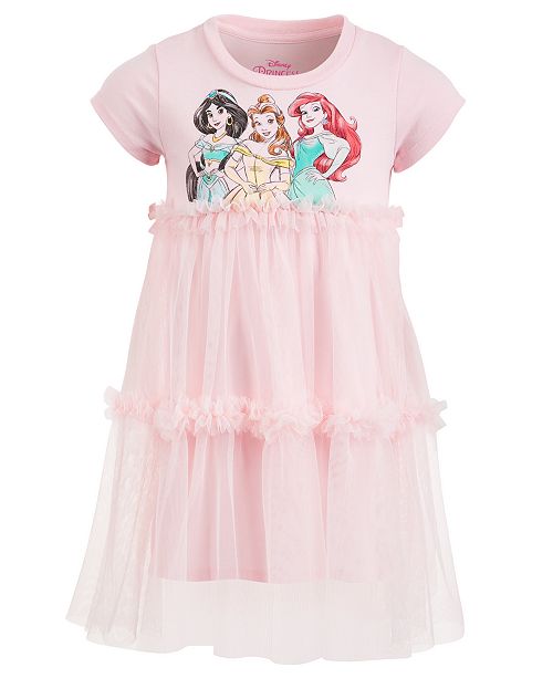 Disney Little Girls Princesses Mesh Dress Reviews All Girls Dresses Kids Macy S