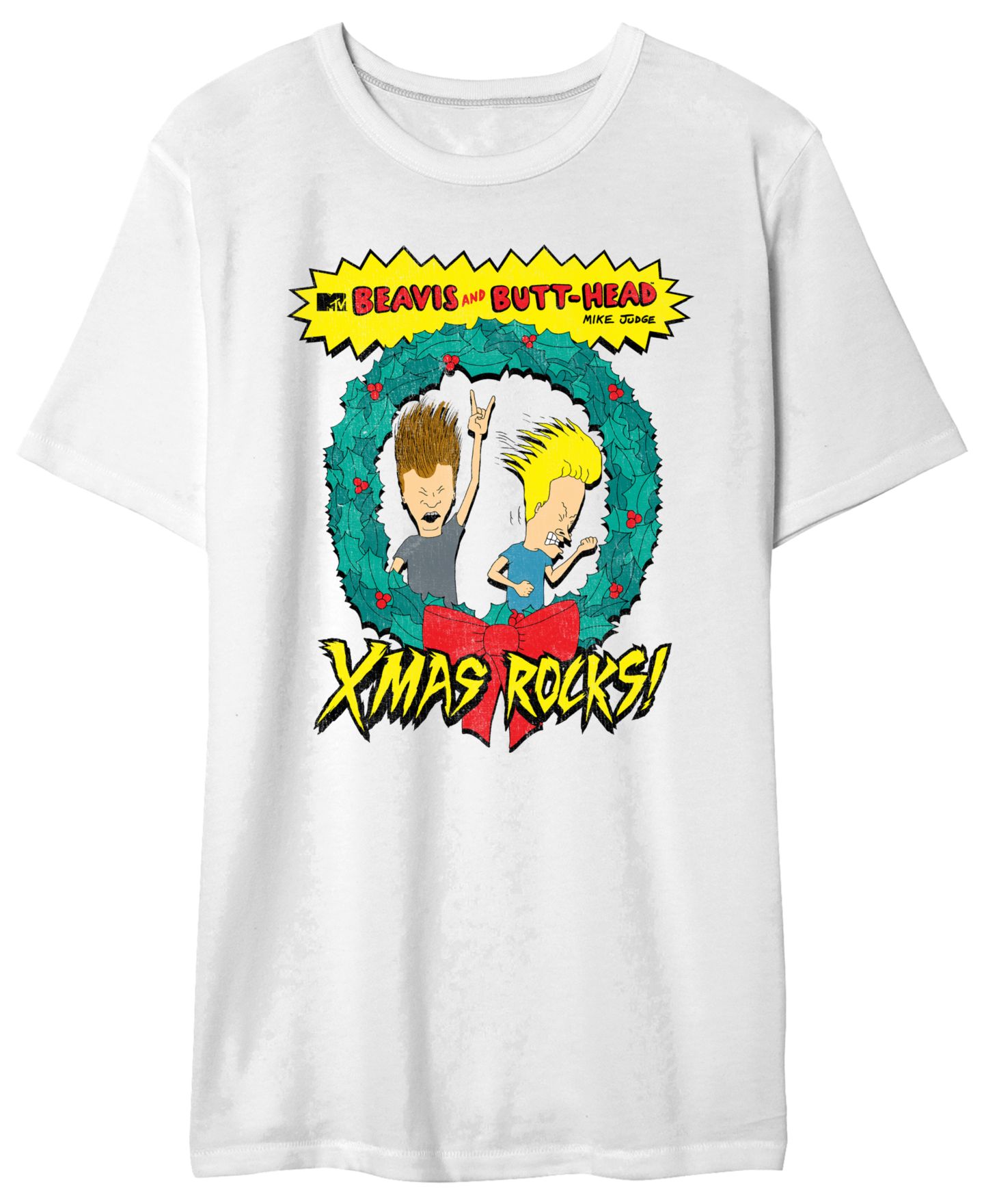 Мужская футболка AIRWAVES Beavis Butthead Wreath Graphic, цвет: Beavis Butthead Wreath Mens Graphic T-Shirt — фото 1