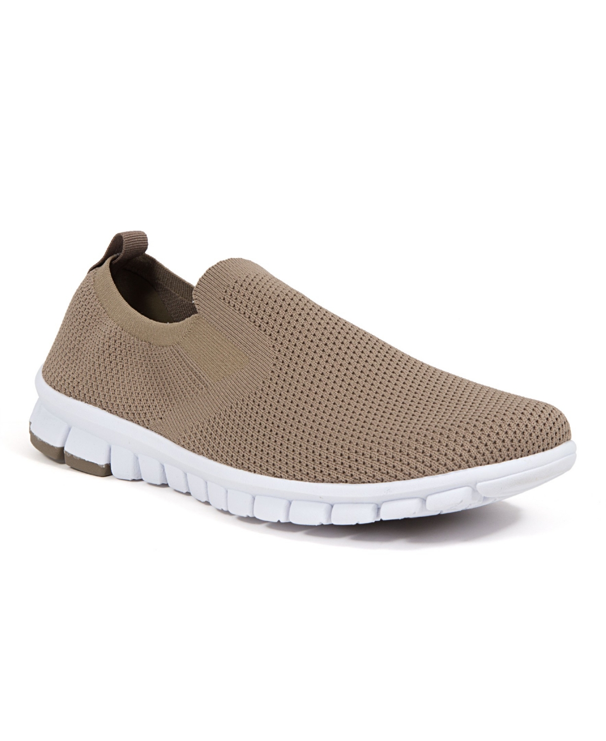 Men's NoSoX Eddy Flexible Sole Bungee Lace Slip-On Oxford Hybrid Casual Sneaker Shoes - Taupe