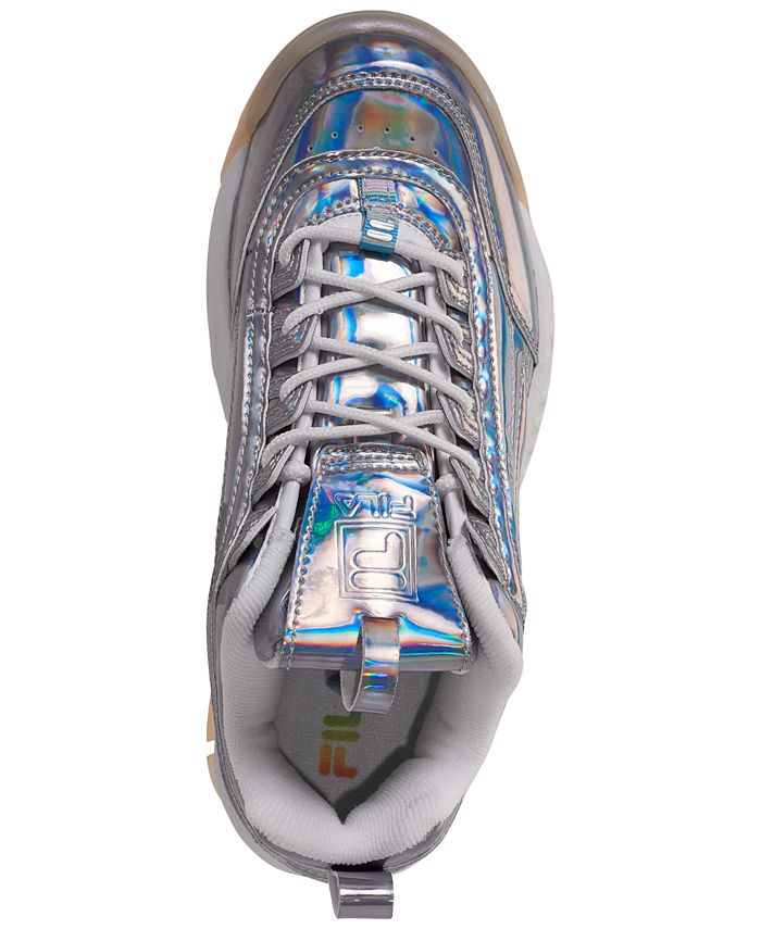 iridescent fila shoes