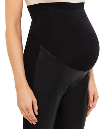 Jessica Simpson Skinny Faux-Leather Maternity Pants - Macy's