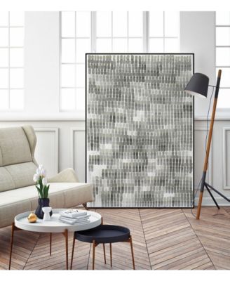 Giant Art 32" x 24" Woven Reeds III Art Block Framed Canvas