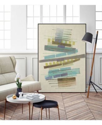 Giant Art 24" x 18" Balancing III Art Block Framed Canvas