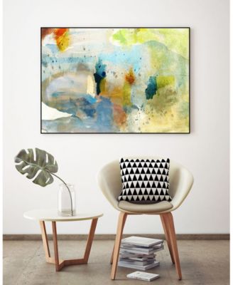 40" x 30" Deviation II Art Block Framed Canvas