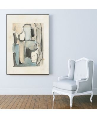 36" x 24" Subdued Abstract I Art Block Framed Canvas