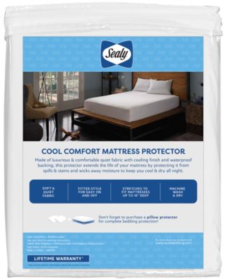 sealy cool comfort fitted mattress protector