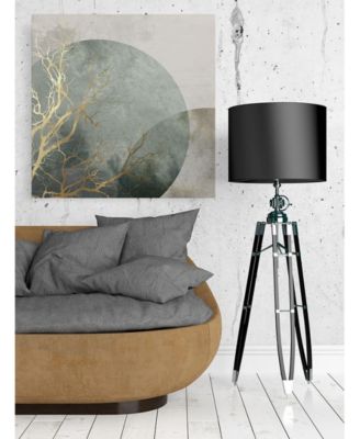 20" x 20" Mid Night I Museum Mounted Canvas Print