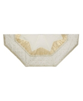 Kurt Adler 52-Inch Ivory Tree skirt with Quilted Border